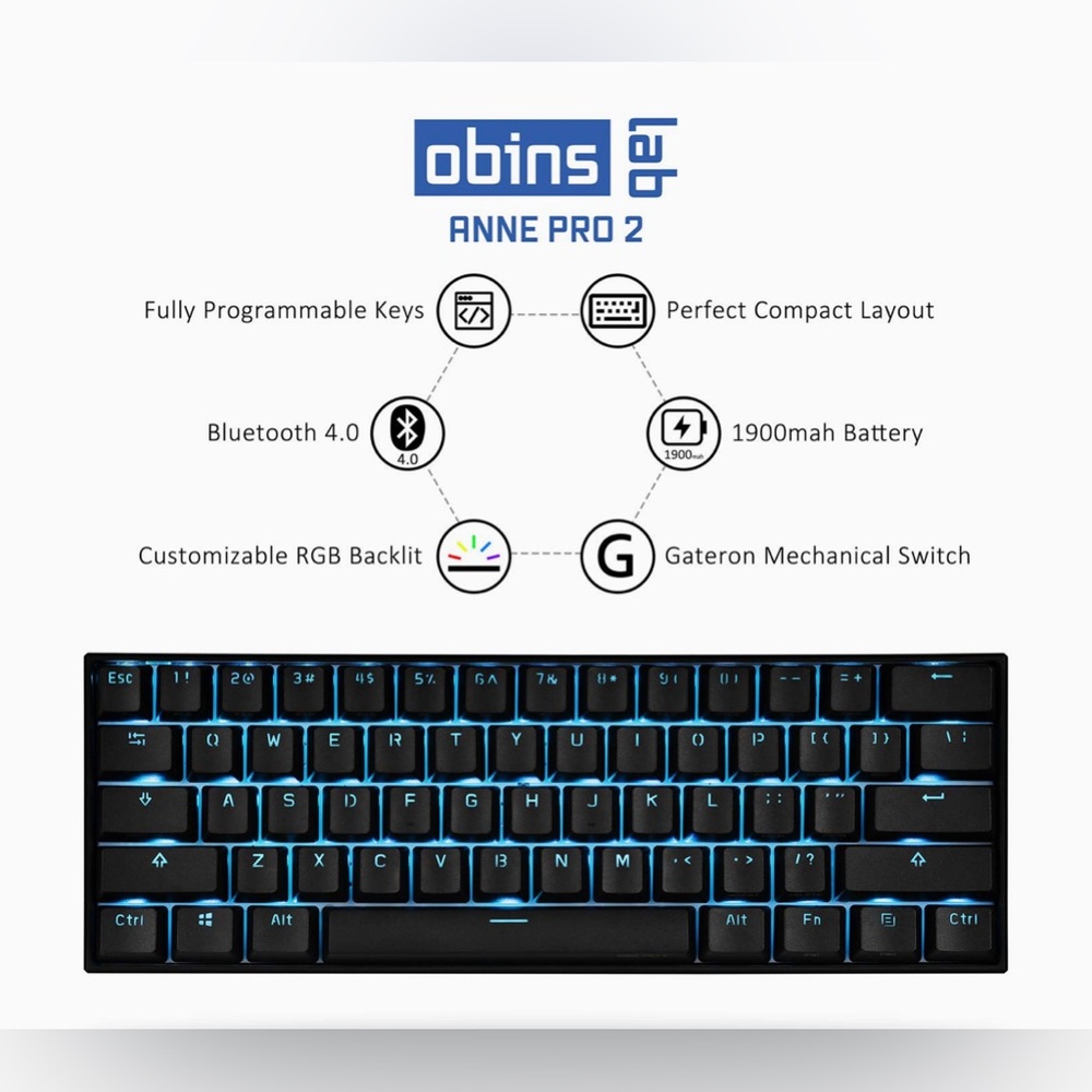🛍️SALE🛍️ ANNE PRO 2 Mechanical Keyboard - Picture 4 of 7